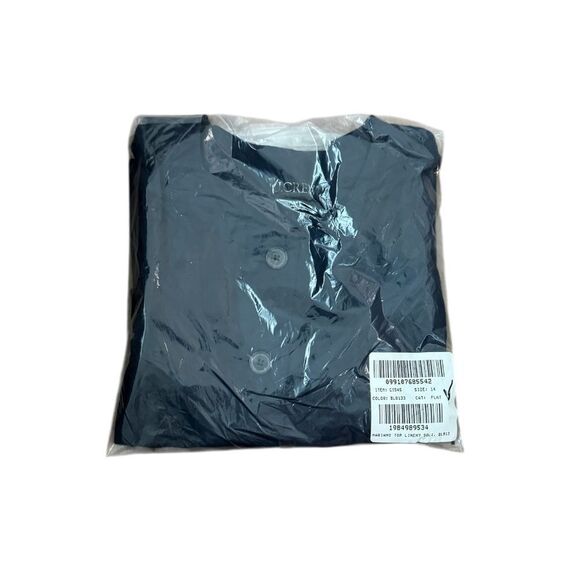 NWT J CREW Crewneck vest in linen in Navy - Picture 6 of 7